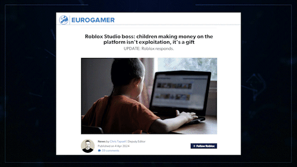 Video: Roblox Studio Head Says The Quiet Part Out Loud
