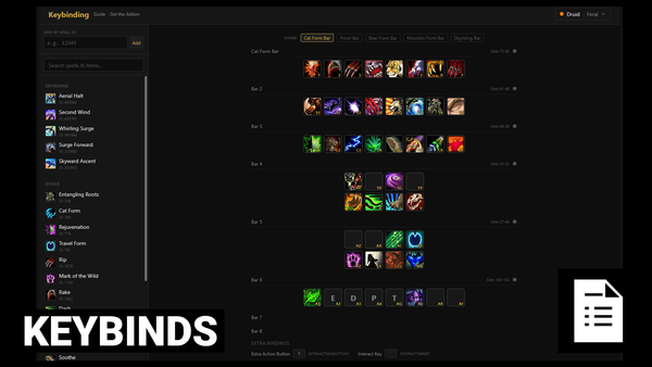 Midnight Keybinding Planner (New Addon & Webtool!)
